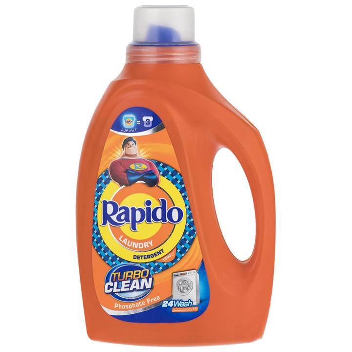 مایع لباسشویی راپیدو مدل Turbo Clean مقدار 1500 گرم Rapido Turbo Clean Washing Machine Liquid 1500g